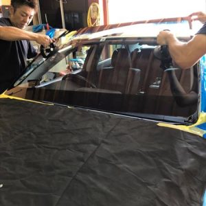 純正ガラス交換